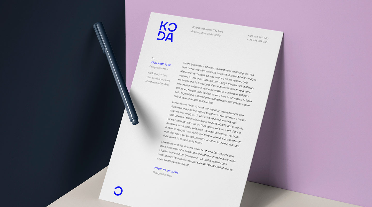 Розробка логотипу для студії графічного та вебдизайну Koda